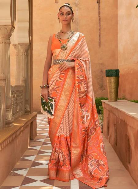 Orange Colour NALANDA 2 REWAA New Latest Designer Exclusive Smooth Silk Saree Collection 559